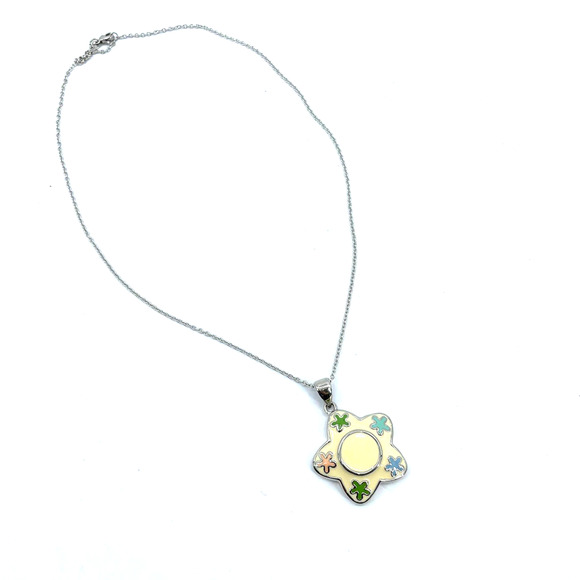 Fashion Pendant Silver Color Chain Women's Necklace - Picture 3 of 9